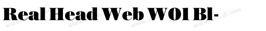 Real Head Web W01 Bl字体转换